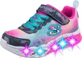 Skechers Mädchen Flutter Heart Lights Simply Love Sneakers,Sports Shoes, Navy Synthetic Mesh, 35 EU