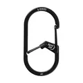 Nite IZE Unisex – Erwachsene G-Series DUAL Chamber Carabiner, schwarz, Gr. 2