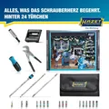Hazet Adventskalender 24tlg. Schrauber Werkzeug Bit-Set Griff Zangenschlüssel