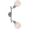 GLOBO LIGHTING Hängeleuchte "ELLIOTT", nickelfarben, inkl. Leuchtmittel, Breite: 10 cm - grau