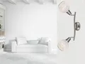 LED Deckenleuchte 2flammig Lampenschirme Glas, Deckenlampe Strahler Wohnzimmer