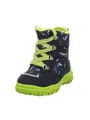Superfit Jungen HUSKY1 warm gefütterte Gore-Tex Stiefel, BLAU/HELLGRÜN 8000