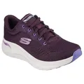 Skechers Damen Arch Fit 2.0 Big League Sneaker, Plum Mesh Multi Trim, 36 EU