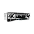 Caliber Retro Autoradio - Auto Radio Bluetooth USB - DAB+ / FM - 1 DIN Radio Auto - Retro Design - Mit Freisprechfunktion und LCD-Anzeige - Chrom