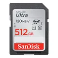 SanDisk Ultra SDXC UHS-I Speicherkarte 512 GB (Für Kompaktkameras der Einstiegs- und Mittelklasse, U1, Class 10, 120 MB/s Übertragung)