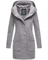 MARIKOO Damen Winter Jacke Mantel Business Trenchcoat Wintermantel Parka XS-XXL MAIKOO (XL, Hell Grau)
