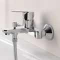 Grohe BauEdge Wannenarmatur 23334000 chrom, mit Rückflussverhinderer und