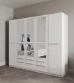 priess Kleiderschrank Schrank Garderobe Wäscheschrank Barcelona in 5 Breiten viel Stauraum, geräumige Schubkästen, mit Spiegel, MADE IN GERMANY
