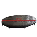 walexo Gartentrampolin Abdeckplane für Trampolin in verschiedenen Größen, Ø 305 cm schwarz 305 cm