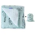 Milk&Moo Sangaloz Musselin Flauschige Babydecke, 90x110 cm, Made in Türkiye
