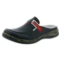 Rieker 46393-15 Damen Schuhe Pantoletten Clogs blau , Größe:41 EU, Farbe:Blau - Blau - 41
