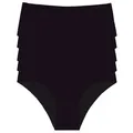 OCCULTO Slip Damen Seamless Slip 5er Pack (Modell: Savona) (5-St) schwarz XL