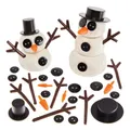 Baker Ross FX867 DIY-Schneemann-Zubehör-Set - Packung mit 120, Weihnachts-Kunsthandwerk-Deko-Sets für Kinder, Mittel