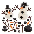 FX867 DIYSchneemannZubehörSet  Packung mit 120, WeihnachtsKunsthandwerkDekoSe...
