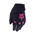 Fox Racing Kids Dirtpaw Glove – Motocross Handschuhe – gepolsterte Knöchelschützer – Touchscreen kompatibel – hoher Schutz – gute Belüftung – für Kinder – Black/Pink, Größe: KS