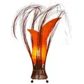 Tischlampe Bunga 50cm Orange - Handgefertigt & Nachhaltig