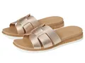Skechers Damen Desert Kiss Low-Peak Look Schiebe-Sandalen, Gold, 39 EU