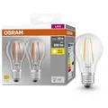 DOPPELPACK sparsames Osram E27 LED BASE Filament Leuchtmittel Warmweißes Licht Filament 6,5W wie 60W