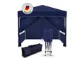 Kronenburg Faltpavillon 3x3 m wasserdicht - Gartenpavillon, Partyzelt stabil, UV-Schutz 50+, mit 4 Seitenteilen, Wetterfester Schutz, Leichter Aufbau, Inklusive Tragetasche & Zubehör