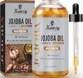 Kanzy Jojobaöl Kaltgepresst 100% Reines Gold, 120ml für Haut, Haare und Nägel, Gesichtsöl und Körperöl, Vegan & Hexanfrei, Jojobaöl, Anti-Falten, Natürliche Intensiv Feuchtigkeitspflege