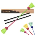 Diabolo Freizeitsport Flowerstick Pro (grün-pink) - Flowerstick aus Fiberglas inkl. 2 Handstäben, UV reaktiv, handbemalt, Festival-Hingucker, ideal für Fortgeschrittene und Profis