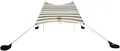 Neso Tents Grande Beach Tent, 7ft Tall, 9 x 9ft, Reinforced Corners and Cooler Pocket (Vintage Stripes)