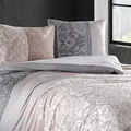 Traumschlaf Bettwäsche Calina brown 135x200 cm + 80x80 cm - braun;grau;beige