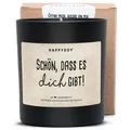 suebidou Duftkerze Sojawachs Kerze mit Miaflora Duft Handarbeit mit einem schönen Spruch, Sojawachs beige