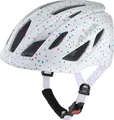 Alpina Pico Flash Kinder Fahrradhelm white polka dots 50-55 cm
