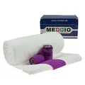 Mullwatterolle 40x500cm + 12 Haftbandagen 10cm purple Mull Kohäsive Fixierbinde