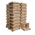 HEIZFUXX Holzbriketts Nestro XL Blue 10kg x 96 Gebinde 960kg 1 Palette Weichholzbriketts Kaminbriketts Ofenbriketts Brennholz Brikett Gluthalter Briketts Paligo