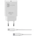 Cellularline USB-C Charger Kit 20W - USB-C to Lightning - iPad (2020) (20 W, 1 Port) (ACHIPDKITC2LMFI20W)