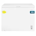 Cecotec Horizontal-Gefrierschrank 293L Bolero CoolMarket Chest 293M Weiß D. Korb mit Griffen, Mechanische LED-Steuerung, UltraContact D-Cool, Dual-Funktion, ZeroG-Tür (80º-30º), Fast Freezing, Kompakt