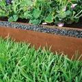 bellissa Rasenkante corten Kanteneinfassung Mähkante 118x20 cm rostfarben 91012