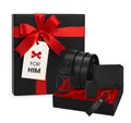 Jungengel Herrendiener Herren Geschenkset Geldbörse Gürtel Schlüsselanhänger Feuerzeug Set, (Geschenkset, 5 St., 5-teiliges Set), Edle Geschenkbox, hochwertiges Set, Ideales Männer Set