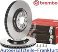 2x BREMBO Bremsscheiben VORNE VW TIGUAN GOLF 7 8 KODIAQ ATECA TARRACO AUDI Q3 A3