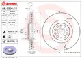 2 x BREMBO 09.C306.11 Bremsscheibe für AUDI,CHRYSLER,CUPRA,SEAT,SKODA,SKODA (SVW