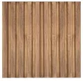 Eurodeco 3D Paneele PVC Kunststoffpaneele Wandpaneele Holzimitat Wand Decke 3D Optik Holz Lamellen (40) PVC 3D Platten, D167 Braun
