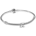 Pandora Charm-Armband DamenSilber Starter-Set mit Mini Musiknote silberfarben 18 cm