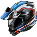 Arai Tour-X5 Discovery, Endurohelm - Schwarz/Weiß/Blau/Rot - XS