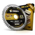 HM Kreissägeblatt 190x30 20 Z48 Wechselzahn für Akku Holz - Feinschnitt. AMBOSS WERKZEUGE® Sägeblatt 190mm +Reduzierring 20 30mm. 190x30 190x20 komp. zu Bosch GKS 190. GKS 65 GCE. GKS 18V-68 GC uvm.