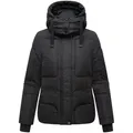 Navahoo Steppjacke Zauberlicht 14 Winterjacke mit abnehmbarer Kapuze und Fleece-Futter schwarz M (38)