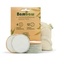 Waschbare Abschminkpads | 16 Wiederverwendbare Wattepads aus Bambus & Baumwol...