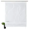 OTTO home Raffrollo Cellino, mit Klettband, Transparent, klassisch gewirkte Netzoptik, Polyester, Wellen weiß 120 cm x 140 cm