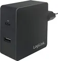 LogiLink USB Steckdosenadapter 2port,USB-C & USB-A,65W,schw.