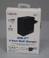 LogiLink Ladegerät USB-Ladegerät 65 W Innenbereich, Steckdose Ausgangsstrom NEU