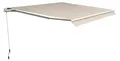 Outsunny Markise Gelenkarmmarkise Markise 3m breit Sonnenschutz Beige
