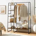 Kleiderständer Garderobenständer 5 Ebenen Garderobe Kleiderstange RGR116B01