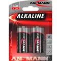 Ansmann RED LINE - Batterie 2 x C - Kohlenstoff (10 Stk., C, 7000 mAh) (1513-0000)
