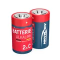 2x ANSMANN Alkaline Batterie Baby C 1,5V – LR14 MN1400 Batterien (2 Stück)